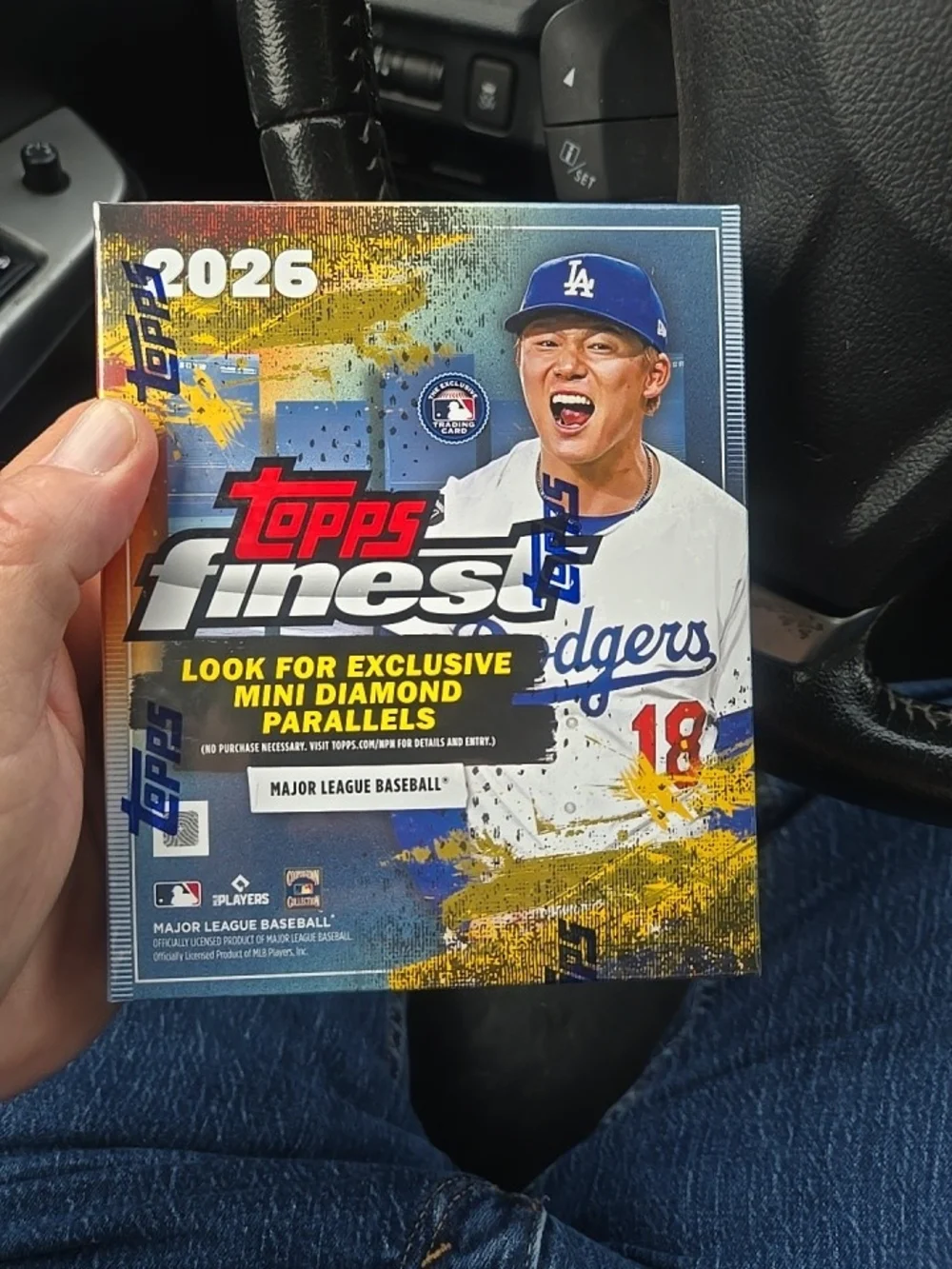 Topps Finest Blue White Yellow Dodgers Baseball Box